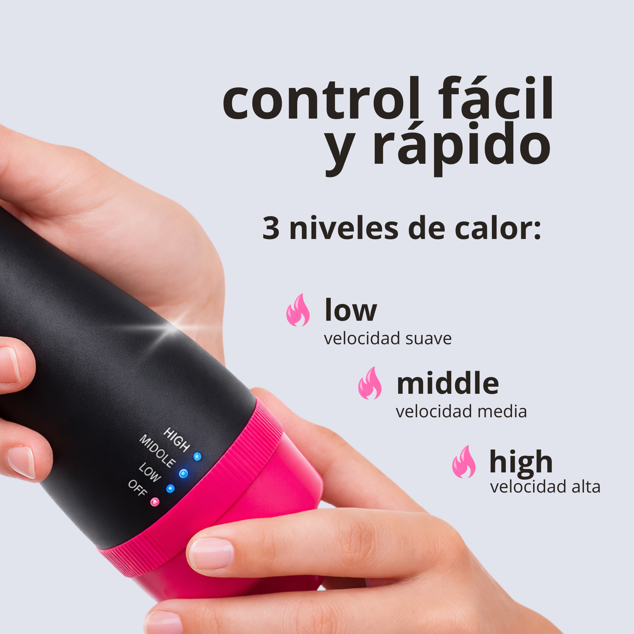 Cepillo secador 3 en 1