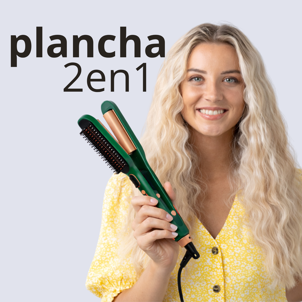 Cepillo plancha y ondulador 2 en 1