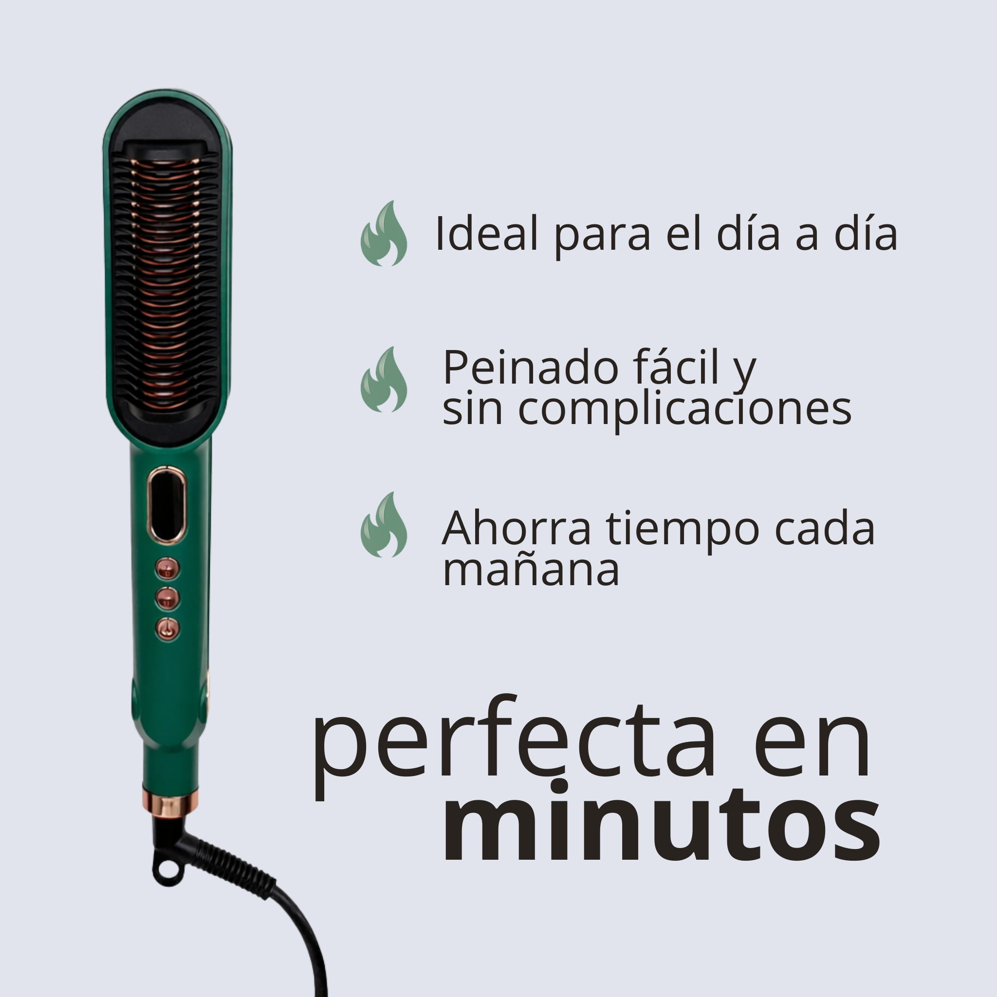 Cepillo plancha y ondulador 2 en 1