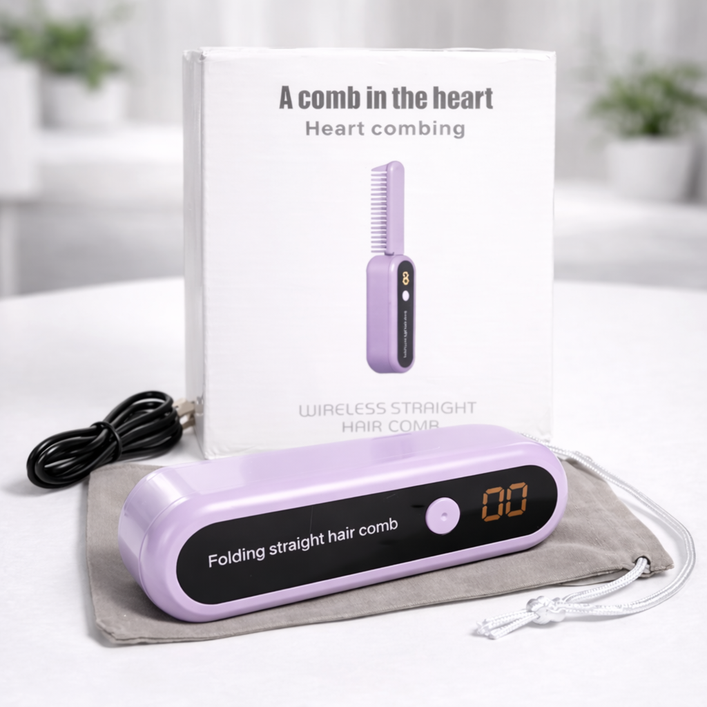 Cepillo Alisador Portátil Plegable